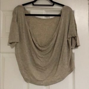 Open Back Crop Cotton Tee